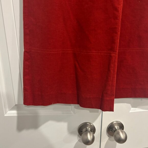 Gianni Bini Maureen Red Spice Corduroy High Rise Crop Pants Women’s Size 4 - Picture 7 of 13